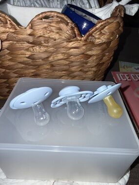 Light Blue BIBS pacifiers
